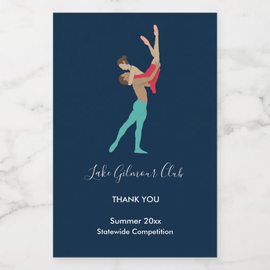 ballet wijn etiket (Enkel label)