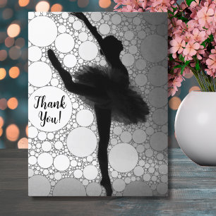 Ballet Zwart Wit Ballerina Briefkaart
