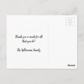 Ballet Zwart Witte Ballerina Briefkaart (Achterkant)