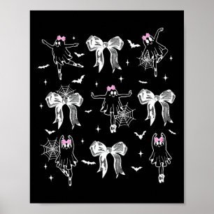 Balletdanser Ghost Coquette Bow Halloween Balleri Poster