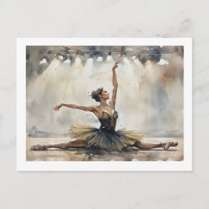 Balletdanser in split, briefkaart