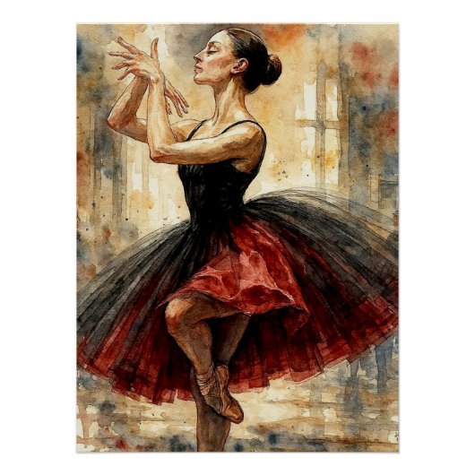 Balletdanser in Tutu, Perfect Poster (Voorkant)