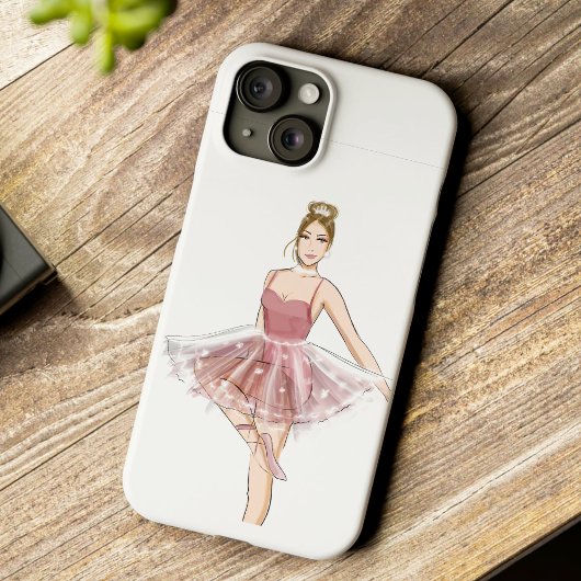 balletdanser, mode schets, Case-Mate iPhone case
