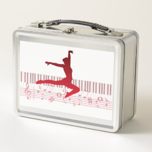 Balletdanser op een toetsenbord