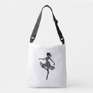 Balletdanser Zebra Ballerina Dans Vrouwen Meisjes Crossbody Tas