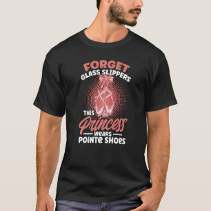 Balletdanseres Ballerina Prinses Draagt Pointe T-shirt