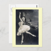  balletdansers briefkaart (Voorkant / Achterkant)