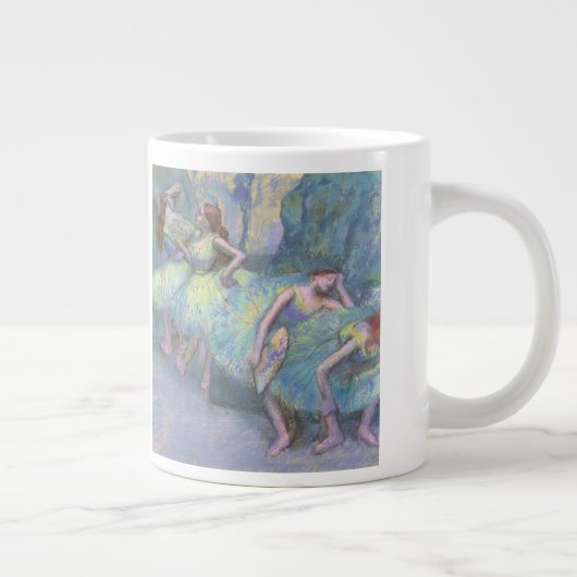 Balletdansers in de Wings van Edgar Degas Extra Grote Mok (Rechts)