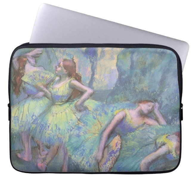 Balletdansers in de Wings van Edgar Degas Laptop Sleeve (Voorkant)