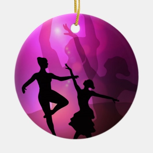 Balletdansers Keramisch Ornament (Voorkant)