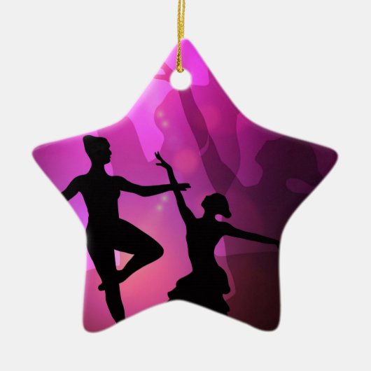 Balletdansers Keramisch Ornament (Voorkant)