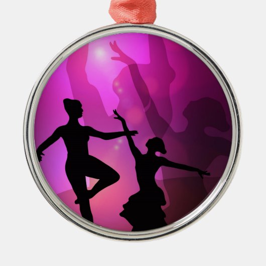 Balletdansers Metalen Ornament (Voorkant)