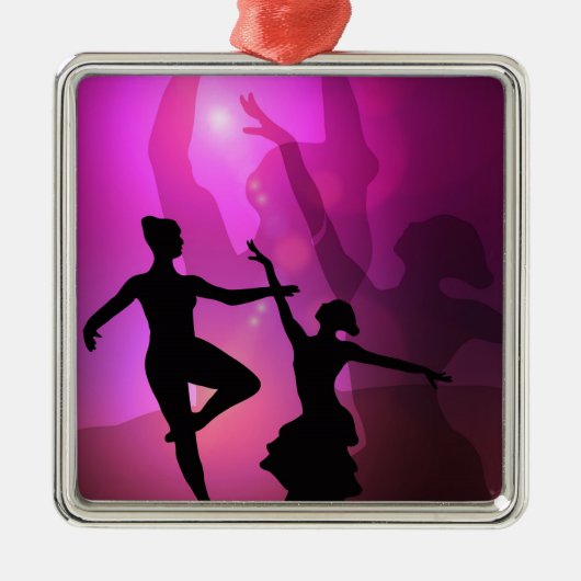 Balletdansers Metalen Ornament (Voorkant)