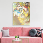 Balletdansers op het werkgebied van Edgar Degas Canvas Afdruk (Insitu (Woonkamer))