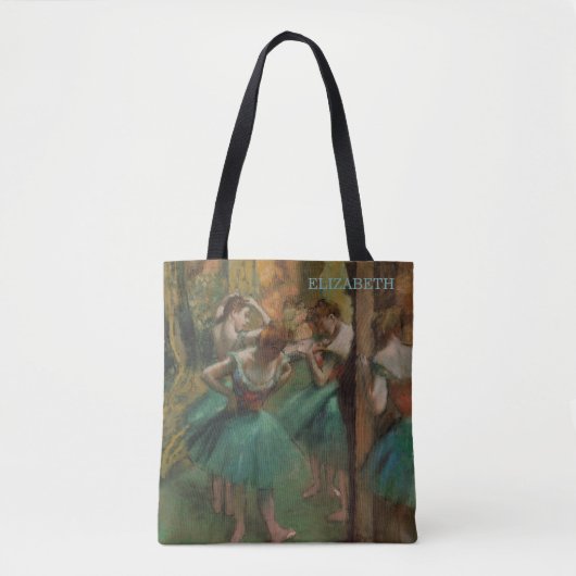 Balletdansers, roze en groen | Edgar Degas Draagtas (Voorkant)
