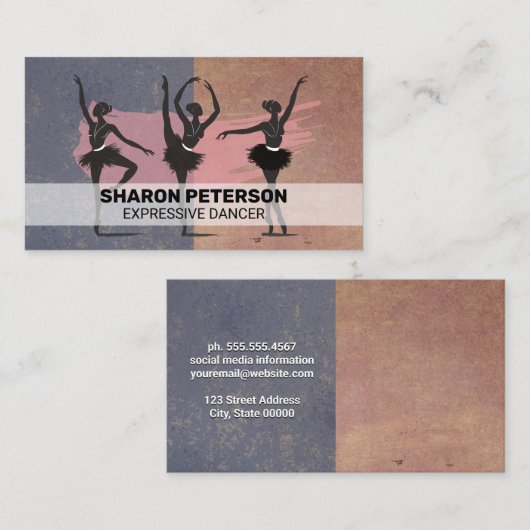 Balletdansers Visitekaartje (Voorkant / Achterkant)