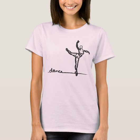 BalletdansT-shirt (gemonteerd) T-shirt (Voorkant)