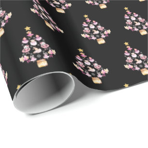 Balletdieren Ballerina kerstboom Cadeaupapier