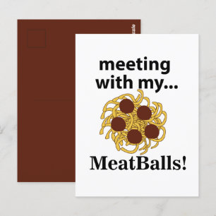 Balletjes Grappige Ontmoeting Met Mijn Balletjes  Briefkaart