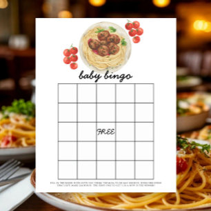 Balletjes vlees - Baby shower bingo spel