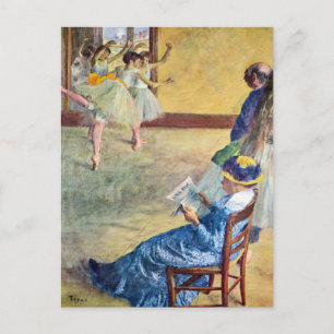 Balletklas, de danszaal door Edgar Degas Briefkaart