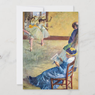 Balletklasse, de Dans Hall van Edgar Degas Kaart
