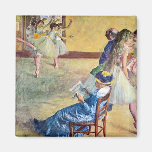 Balletklasse, de Dans Hall van Edgar Degas Magneet (Voorkant)