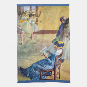 Balletklasse, de Dans Hall van Edgar Degas Theedoek