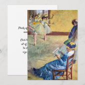 Balletles, de danszaal door Edgar Degas Kaart (Voorkant / Achterkant)