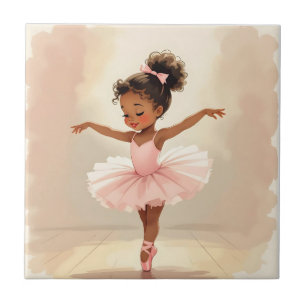 Balletmeisje in Roze Tutu Tegeltje