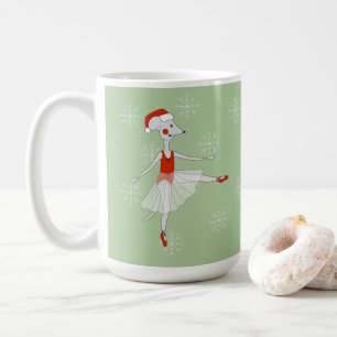 Balletmuis Kerst Sneeuwvlokken Koffiemok