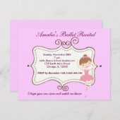 Balletoverweging Kaart (Voorkant / Achterkant)