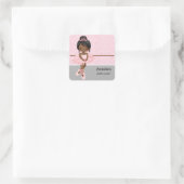 Balletoverweging Vierkante Sticker (Tas)