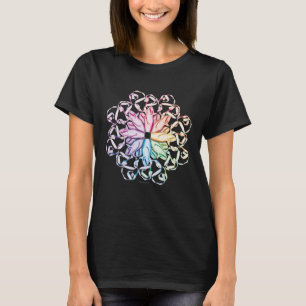 Balletpatroon (spectraal) t-shirt