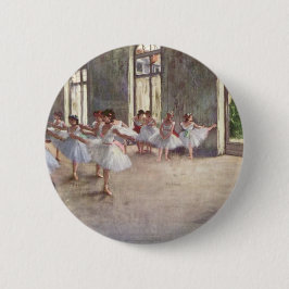 Balletrepetitie door Degas Ronde Button 5,7 Cm