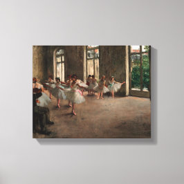 Balletrepetitie - Edgar Degas - 1873 Canvas Afdruk