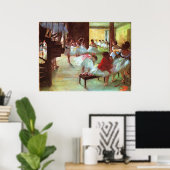 Balletrepetitie - Edgar Degas - 1880 Poster (Thuiskantoor)