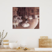 Balletrepetitie over het werkgebied poster (Keuken)