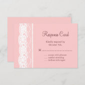 Balletroze en  Lace RSVP (Voorkant / Achterkant)