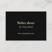 Balletschoenen ACEO-prints Visitekaartje (Achterkant)