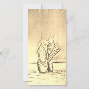  balletschoenen Dank u Kaart leraar