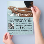 Balletschoenen, danslesson Adverteren flyer (Hand)