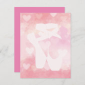 Balletslippers Bedankkaart (Voorkant / Achterkant)