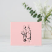 Balletslippers Briefkaart (Staand voorkant)