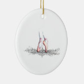 Balletslippers Keramisch Ornament (Rechts)