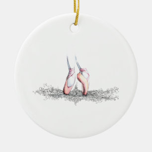 Balletslippers Keramisch Ornament