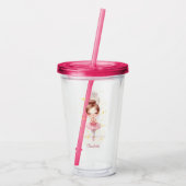balletster acryl drinkbeker (Achterkant)