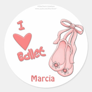 Balletstickers Ronde Sticker