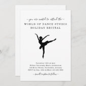 Balletstudio Balletrecital Uitnodiging (Voorkant / Achterkant)