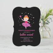 BALLETUITVOERING Roodharige Ballerina Danser Uitno Kaart (Staand voorkant)
